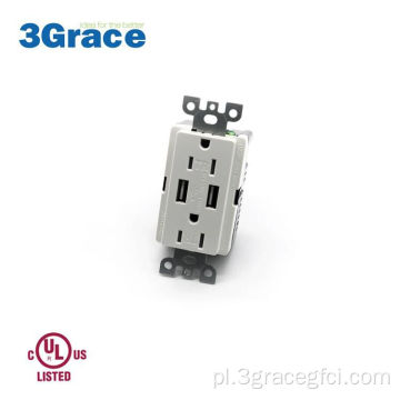4.2A USB Outgerl Chaet White US FOR HOME